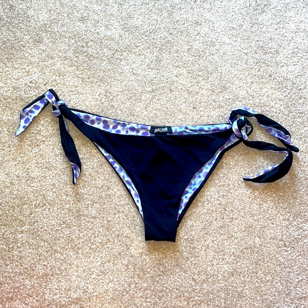 ROBERTO CAVALLI Beachwear Reversible Bikini Bottoms Size M
